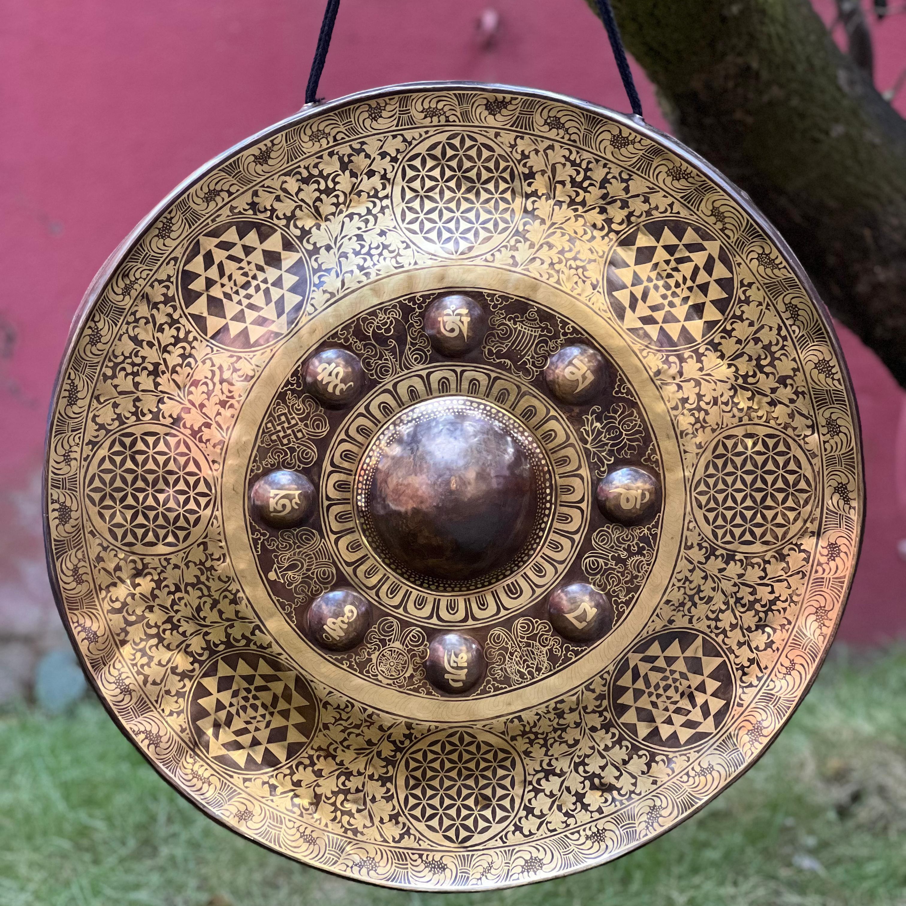 New Himalayan nipple gong handcrafted metal sound healing instrument for meditation and therapy